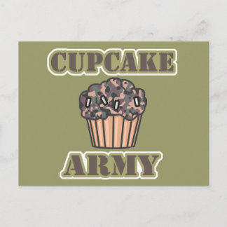 Cartão Postal Exército cupcake