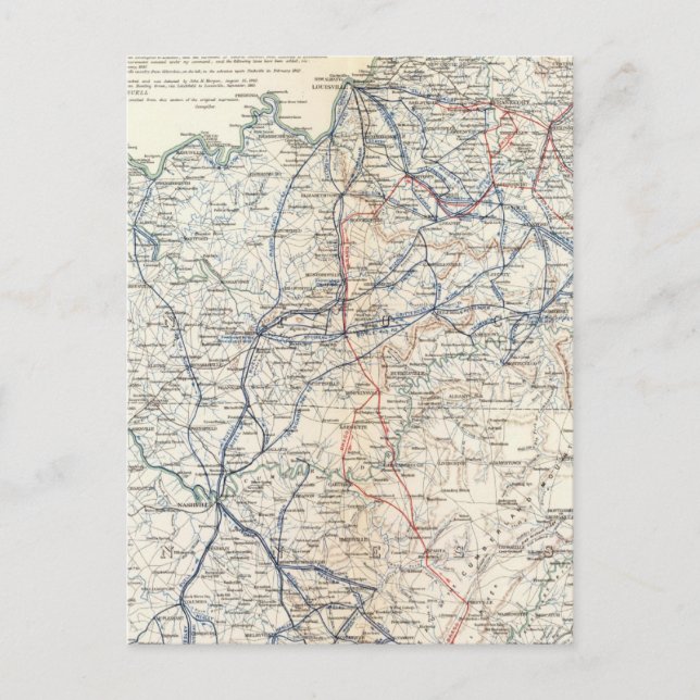 Cartão Postal Exército da Cumberland (Frente)