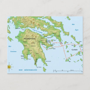 Cartão Postal Exército Francês da Expedição Morea em Peloponeso