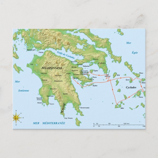 Cartão Postal Exército Francês da Expedição Morea em Peloponeso (Frente)