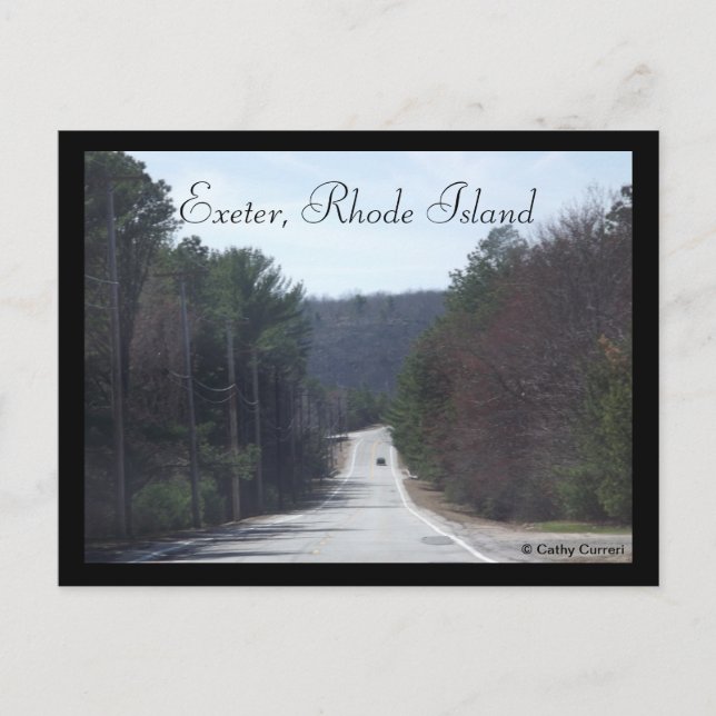 Cartão Postal Exeter, Rhode Island (Frente)