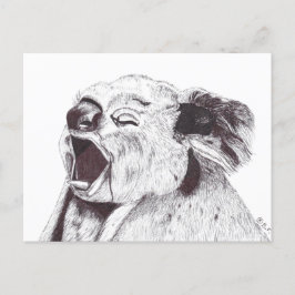 CARTÃO POSTAL EXHAUSTED KOALA