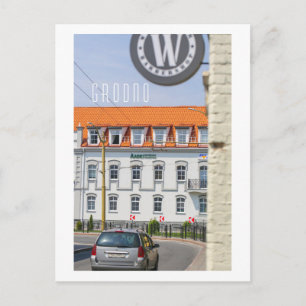 Cartão Postal Exibição de Cidade da Arquitetura do Grodno Bela