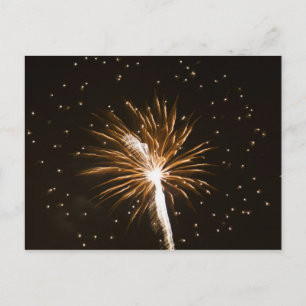 Cartão Postal Exibição de fogos de artifício no rio Savannah