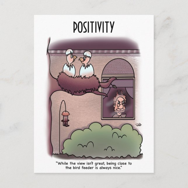 Cartão Postal Exibição de Pássaros (Frente)