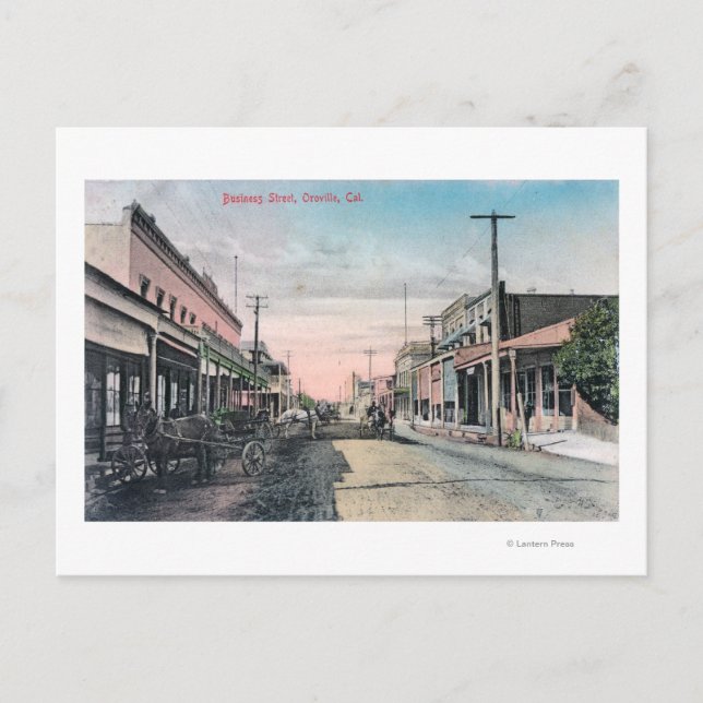 Cartão Postal Exibição de Seção de Negócios com Carruagems de Ca (Frente)