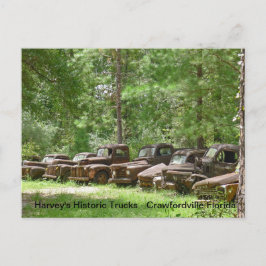 Cartão Postal Exibição Histórica de Caminhão de Harvey - Crawfor