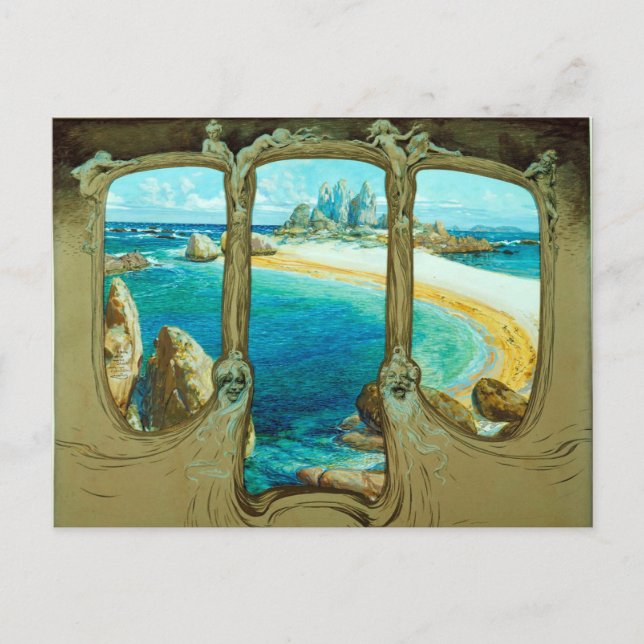 CARTÃO POSTAL EXIBIR DE UMA JANELA DE CARRUAGEM (Frente)