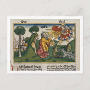 Cartão Postal Êxodo 34 1-10 Moisés recebe as segundas tábuas w