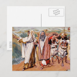 Cartão Postal Êxodo do Egito. Passagem de arte