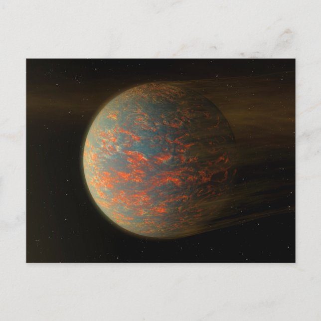 Cartão Postal Exoplaneta 55 Cani E E Sua Superfície Molena (Frente)