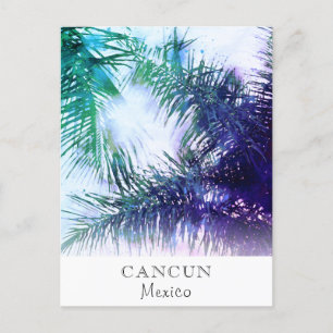 Cartão Postal *~* Exotic AP25 Personalize - Palm Leaf Viagem