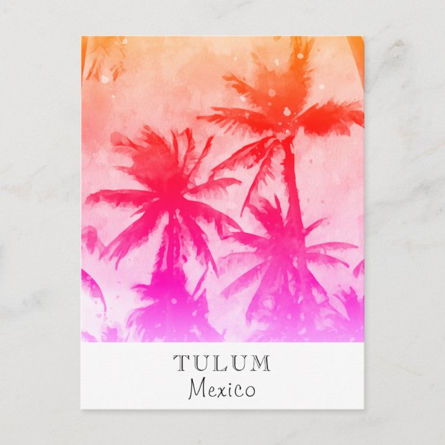 Cartão Postal *~* Exótico AP25 Personalizar Viagem - Folha de Pa (Frente)