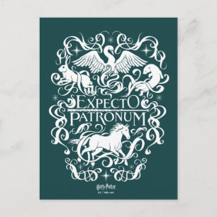 Cartão Postal Expecto Patronum Filigree Graphic