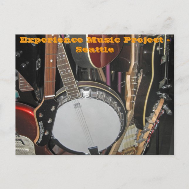 Cartão Postal Experimente o Projeto Música - Seattle (Frente)