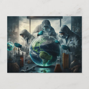 Cartão Postal Experimento Mundial Dystopian - Concept Art - Fant