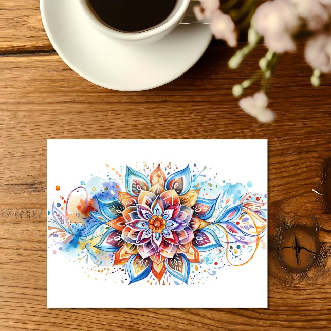 Cartão Postal Experimentos de Rangoli Todos os Dias (Criador carregado)