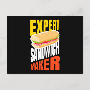 Cartão Postal Expert Sandwich Maker Fast Food