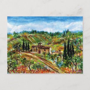 CARTÃO POSTAL EXPLORAÇÃO ANTIGA NA CHIANTI-TUSCÂNIA