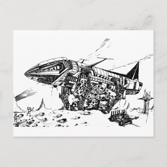 Cartão Postal Exploração do espaço (Frente)