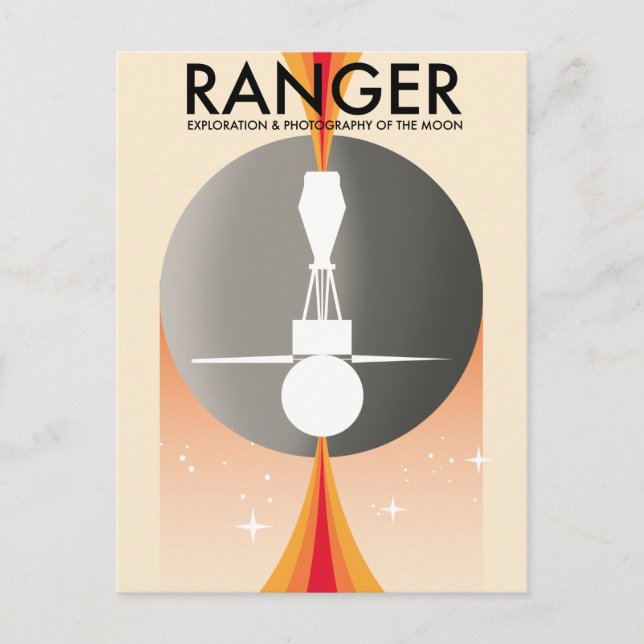 Cartão Postal Exploração e Fotografia Ranger da Lua (Frente)