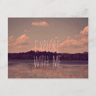 Cartão Postal Explorar com o Cartão-postal