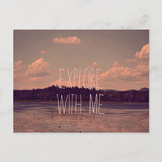 Cartão Postal Explorar com o Cartão-postal (Frente)