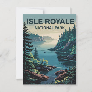 Cartão Postal Explore o paraíso remoto de Isle Royale Michigan