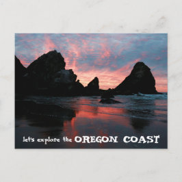 Cartão Postal Explore Oregon Coast Sunrise Harris Beach