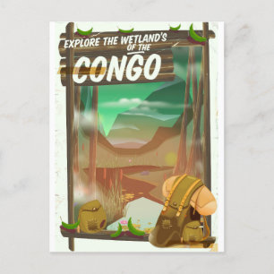 Cartão Postal Explore os Pântanos do Congo