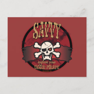 Cartão Postal Explore Seu Pirata Interior