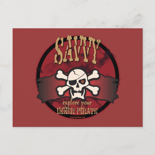Cartão Postal Explore Seu Pirata Interior (Frente)