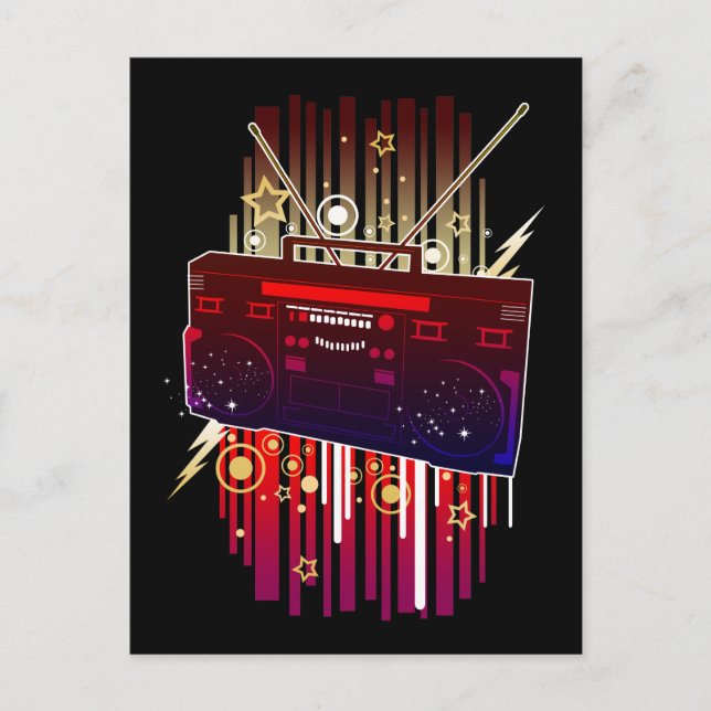 Cartão Postal Explosão da Boombox (Frente)