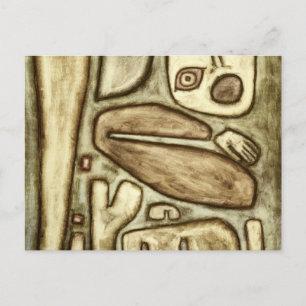 Cartão Postal Explosão do Medo, 1939 por Paul Klee