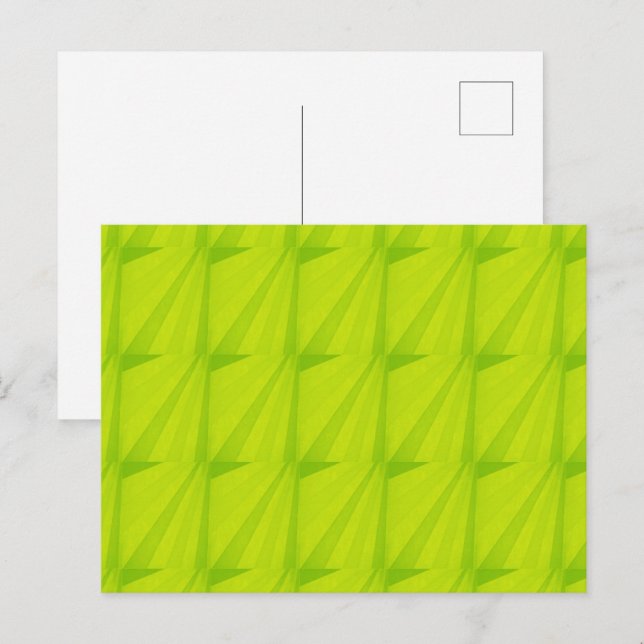 Cartão Postal Explosão verde sombreada (Frente/Verso)