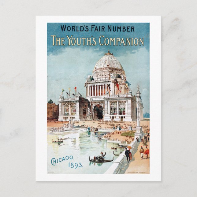 Cartão Postal Expo da feira de Chicago de 1893 (Frente)