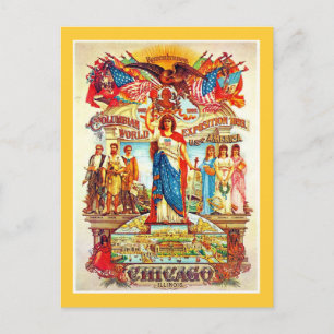 Cartão Postal Exposição Colombiana - Cartão-postal