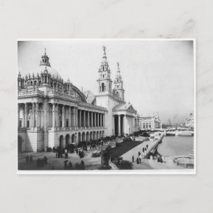 Cartão Postal Exposição Colúmbia 1893, Palácio de Artes Mec