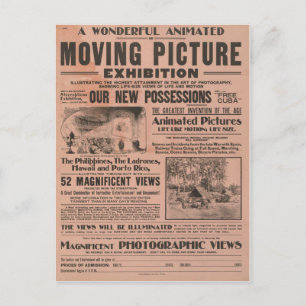 Cartão Postal Exposição de Imagens em Movimento Vintage