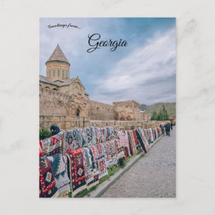 Cartão Postal Exposição de Tapetes em Mtskheta