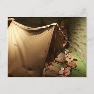 Cartão Postal Exposição de Tenda Militar Histórica