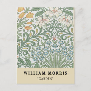 Cartão Postal Exposição do Jardim Vintage William Morris