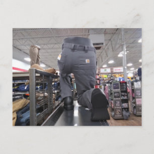 Cartão Postal Exposição Estranha na Loja