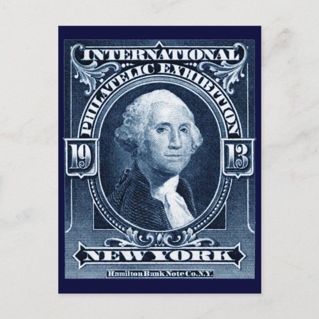 Cartão Postal Exposição Filatélica de Nova Iorque de 1913 (Frente)