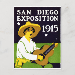Cartão Postal Exposição San Diego 1915