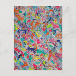 Cartão Postal Expressão Colorida na Tinta Acrílica
