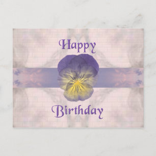 Cartão Postal Expressões ~ Aniversário ~ Pansy