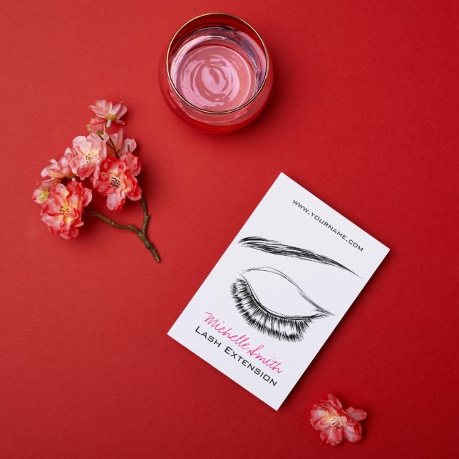 Cartão Postal Extensão de Lash de Mascara Raqueta Olhos (Criador carregado)