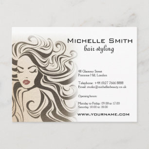 Cartão Postal Extensões Hair Do Estilo De Cabelo De Onda Chic Se