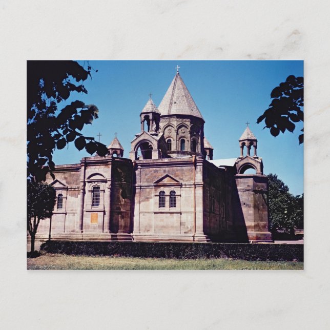 Cartão Postal Exterior da Catedral de Etchmiadzin (Frente)